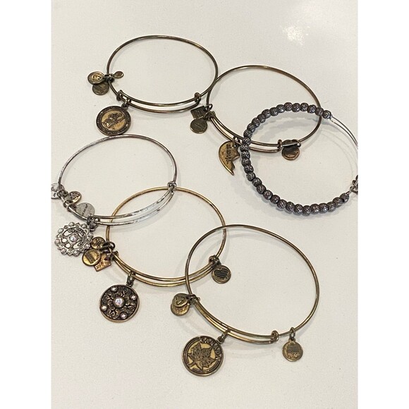 Alex and Ani Bracelet Bangles Lot of 6 Total - Picture 1 of 5